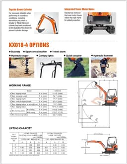 Kubota KX018 Mini Excavator