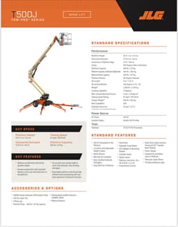 JLG T500J Aerial Man Lift 50'