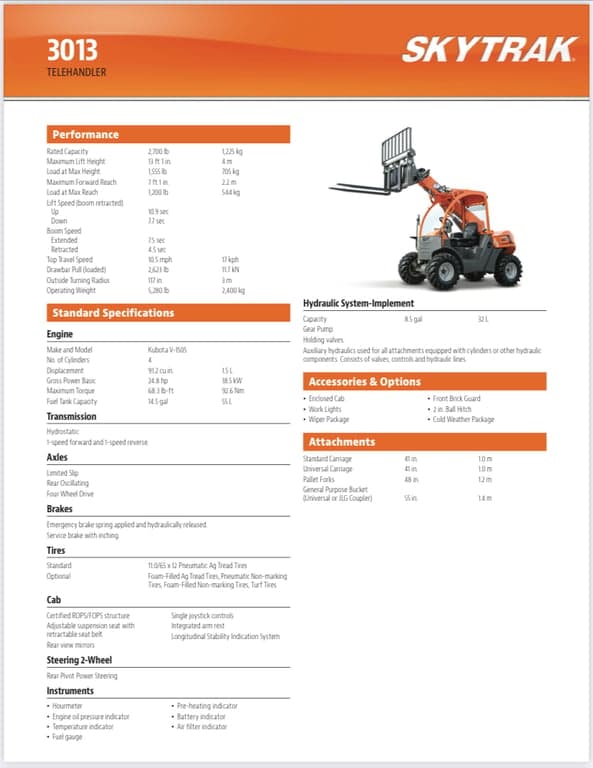JLG 3013 Telehandler