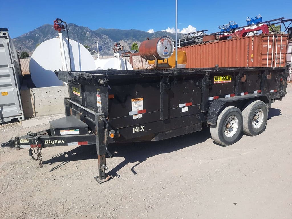 16' x 7' Big Tex Dump Trailer 14k (24" sides) 3/4 ton truck minimum, NO RAMPS