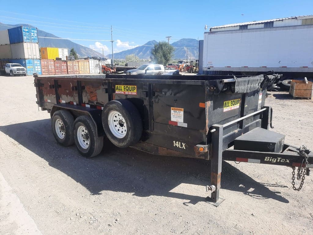 16' x 7' Big Tex Dump Trailer 14k (24" sides) 3/4 ton truck minimum, NO RAMPS